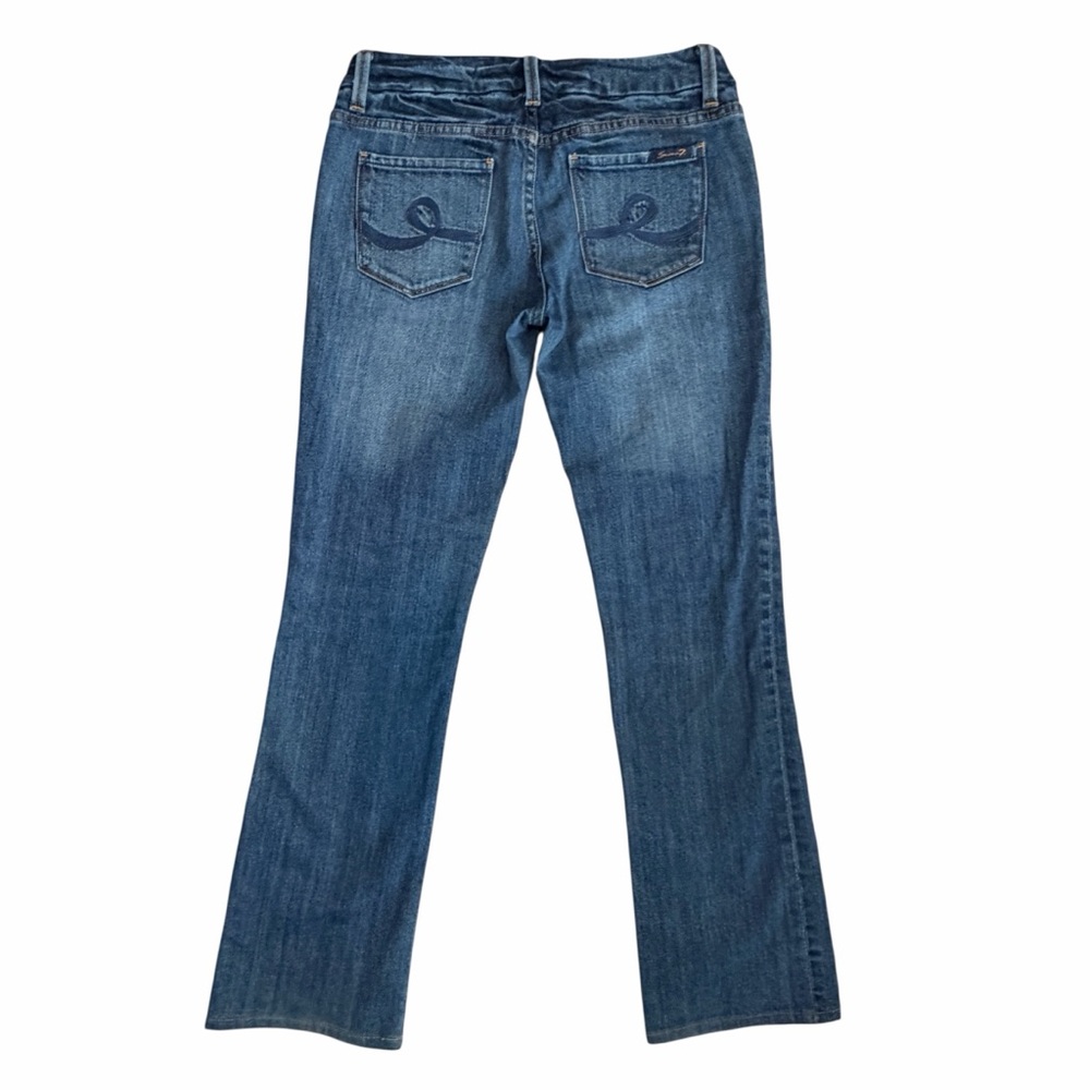 Seven7 Women's Classic Blue Boot Cut Jeans Sz 28 - Picture 9 of 9